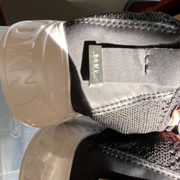 DKNY Men's Black Zipper Textile Casual Shoes - Picture 3 of 5